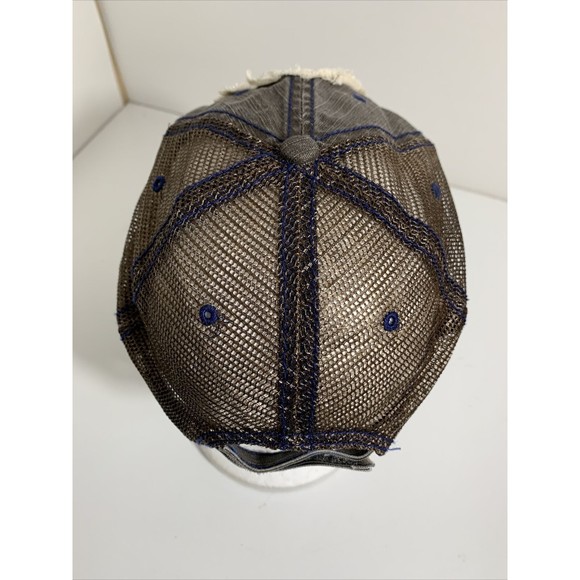 Tennessee Tristar Distressed Trucker Adjustable Strap Back Baseball Hat Cap - Picture 7 of 12